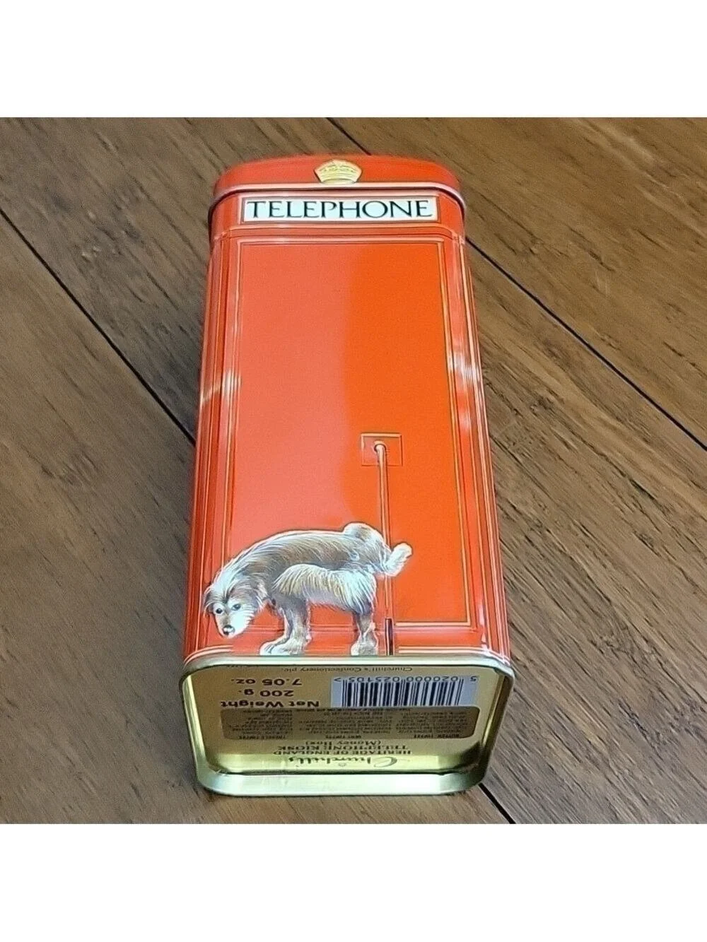 Vintage Churchill's Red Kiosk Telephone Booth Collectible Bank Tin